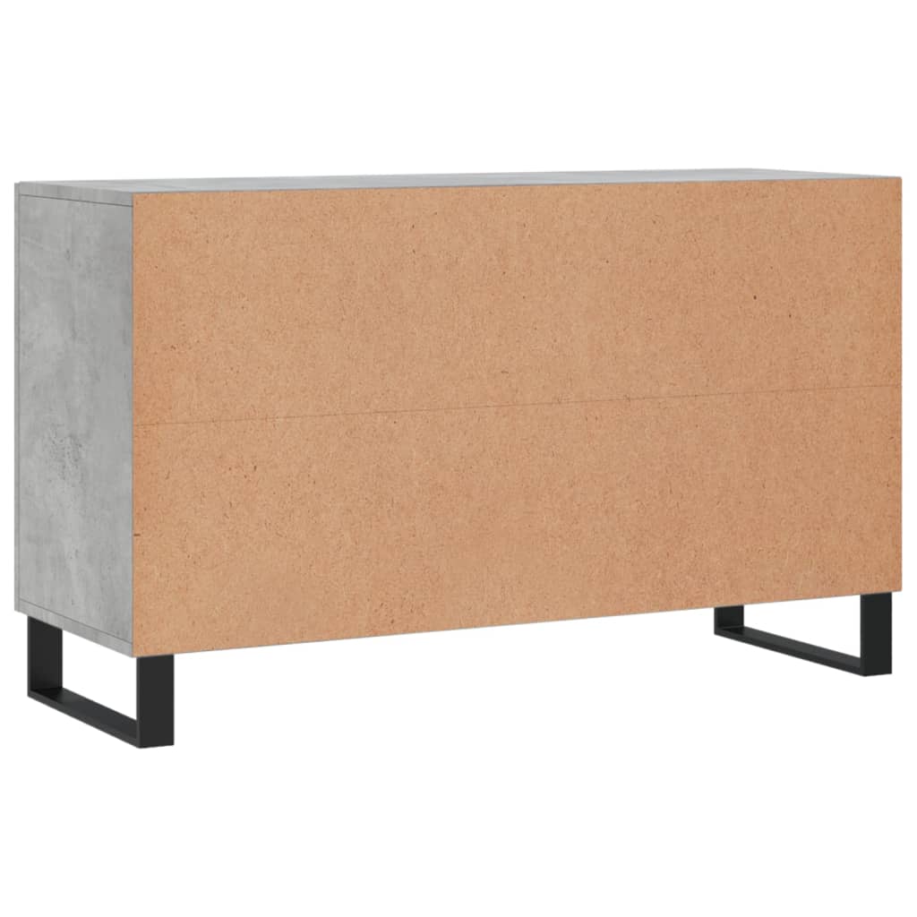 Sideboard Betongrau 100x36x60 cm Holzwerkstoff